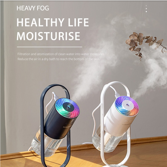 Magic Shadow USB Air Humidifier For Home With Projection Night Lights Ultrasonic Car Mist Maker Mini Office Air Purifier - sZn7