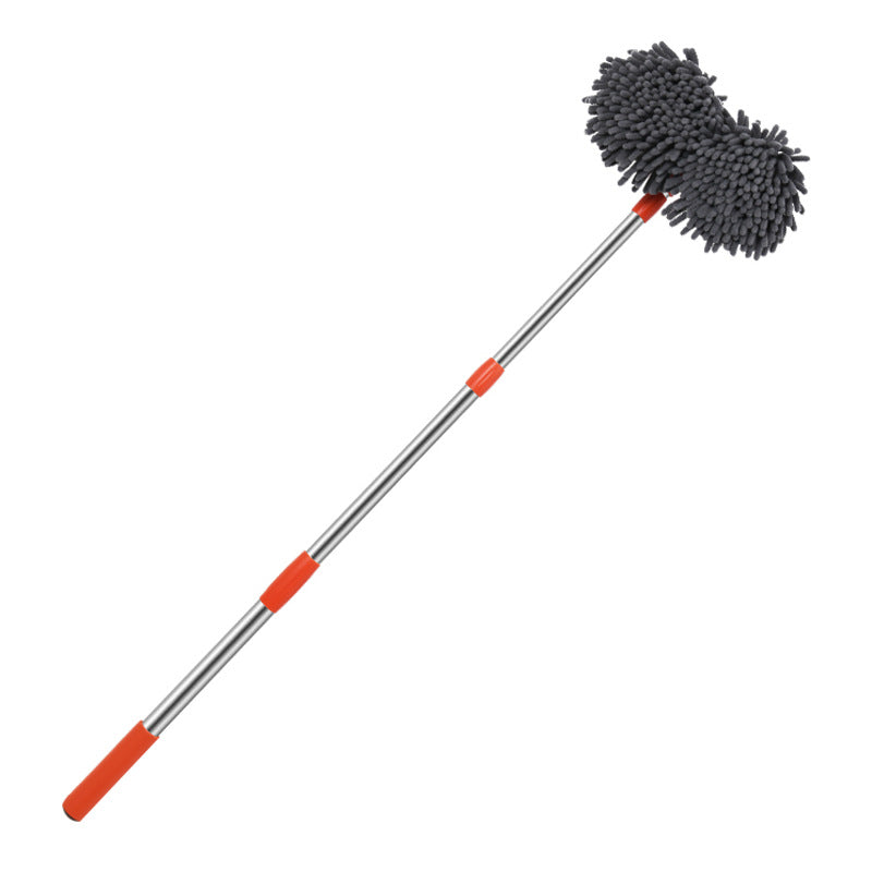 Rotary Chenille Soft Brush Long Handle Retractable Car Wash Mop - sZn7